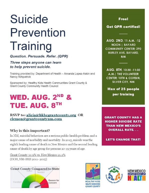 suicide prevention training rs