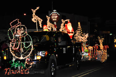 lighted christmas parade entry