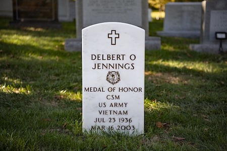 delbert jennings gravestone at arlington national cemetery october 28 2019 provided by u s army produced by elizabeth fraser 30