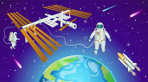 space background international station planet earth astronauts shuttle cartoon style 226290549.jpg copy