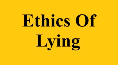 lying