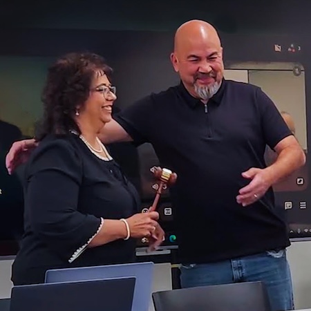 2026 prospectors passing of the gavel priscilla lucero and romeo cruz