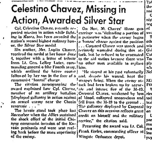 CHAVEZ Missing