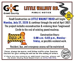 Little Walnut Road Construction to begin July 27, 2026